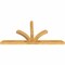Ekena Millwork Richland Rough Sawn Timber Gable Bracket, Western Red Cedar, 84"W x 42"H x 4"D x 4"F, 12/12 Pitch GBW084X42X0404RIC00RWR - alternate 3